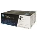 HP #Q2612AD-12A 黑色原廠 LaserJet 碳粉盒 (孖裝TONER) 