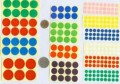 圓形LABEL-(直徑13MM)(黑,藍,啡,綠,黃,橙,紅,粉紅,紫,白,金,銀)(1980個/包)